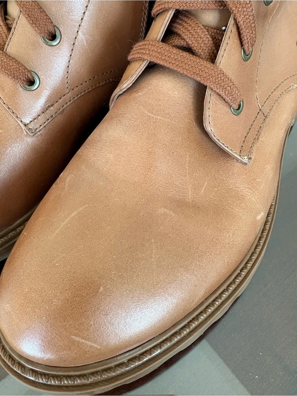 Boden boots NWOB size 41 (9.5) lace up boots lug sole, brown leather